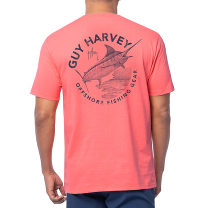 Guy Harvey Men’s Short Sleeve OG Cotton Graphic Pocket T-Shirt