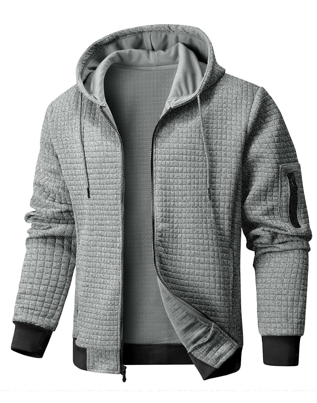 Wizoat Mens Zip Up Hoodie Full-Zip Sweatshirt Lightweight Hooded Jackets