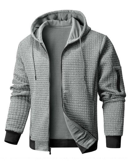 Wizoat Mens Zip Up Hoodie Full-Zip Sweatshirt Lightweight Hooded Jackets