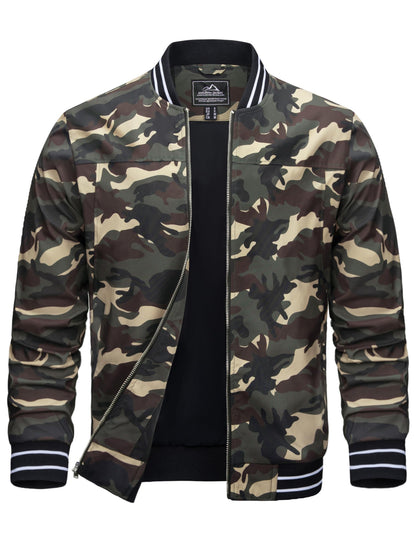 MAGCOMSEN Men's Bomber Jacket Lightweight Windbreaker Stylish Casual Jacket