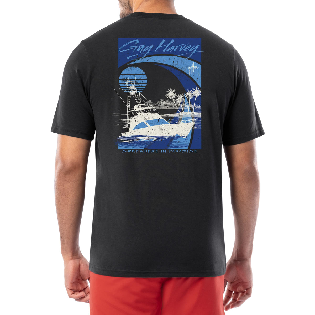 Guy Harvey Men’s Short Sleeve OG Cotton Graphic Pocket T-Shirt