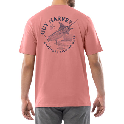 Guy Harvey Men’s Short Sleeve OG Cotton Graphic Pocket T-Shirt