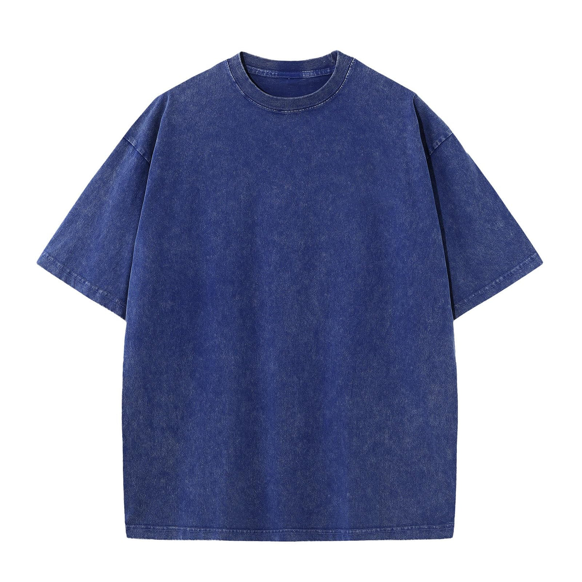 Men's Cotton T-Shirts Oversized Unisex Short Sleeves Casual Loose Wash Solid Basic Tee Tops