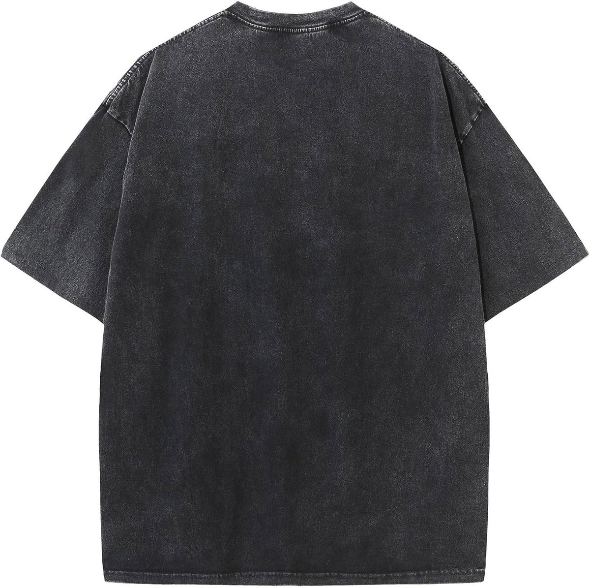 UOUA Men's Graphic Tees Washed Oversized Short Sleeve T-Shirts