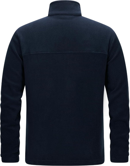 33,000ft Men's Polar Fleece Jackets Full Zip Lightweight Warm Sweater