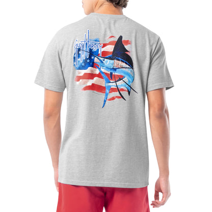 Guy Harvey Men’s Short Sleeve OG Cotton Graphic Pocket T-Shirt
