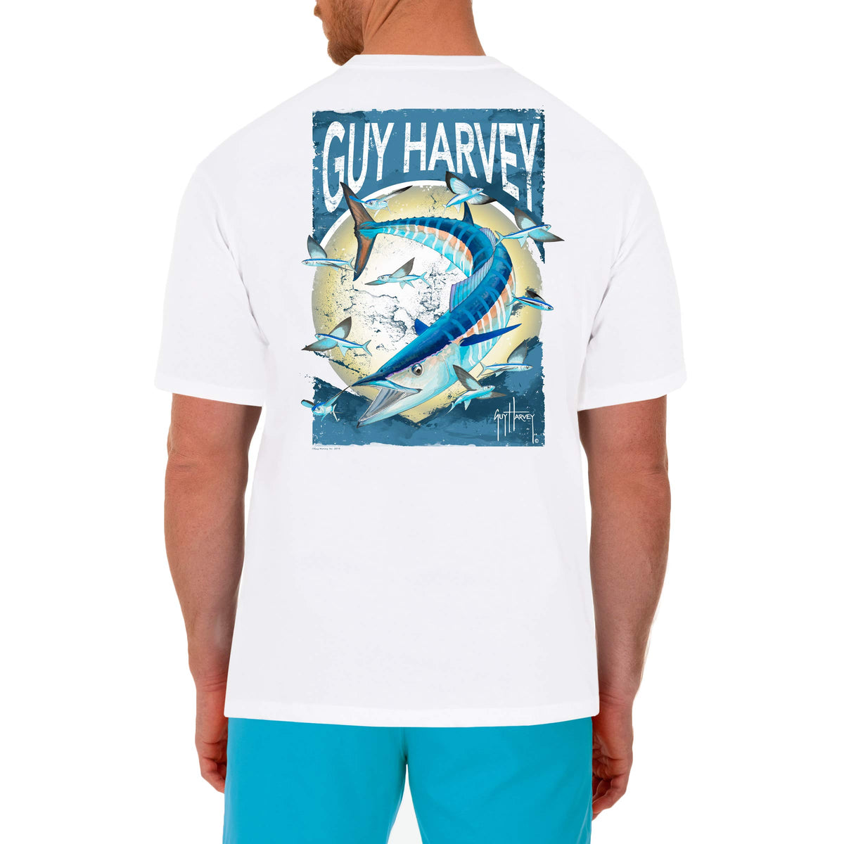 Guy Harvey Men’s Short Sleeve OG Cotton Graphic Pocket T-Shirt
