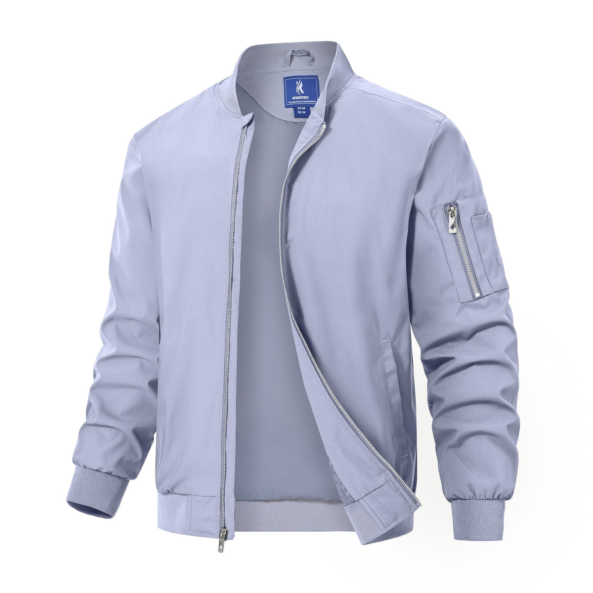 Rapoo Men's Windbreaker Jacket Lightweight Waterproof Full Zip