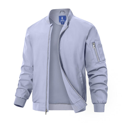 Rapoo Men's Windbreaker Jacket Lightweight Waterproof Full Zip