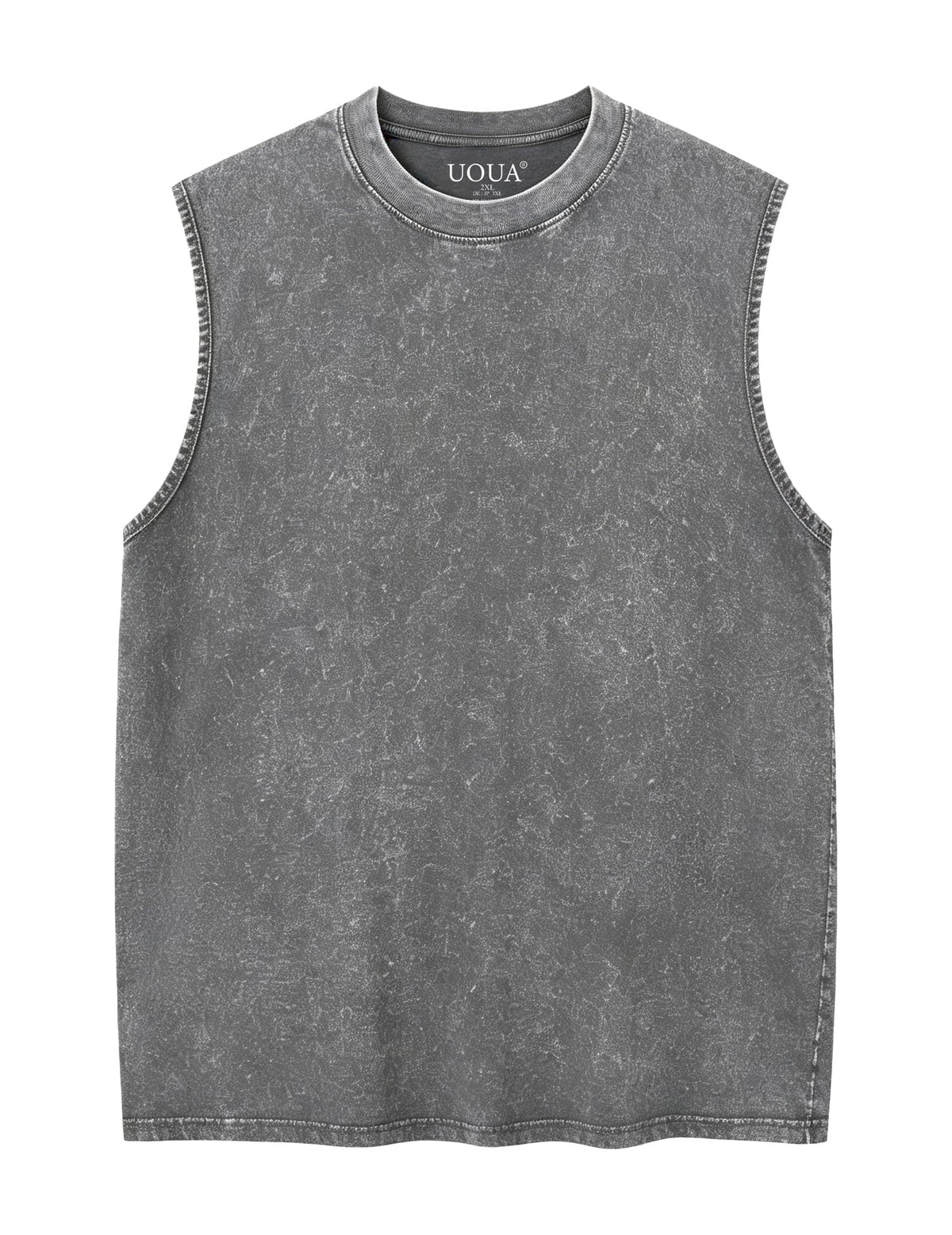 UOUA Men's Graphic Tank Tops Washed Sleeveless Tee Shirts