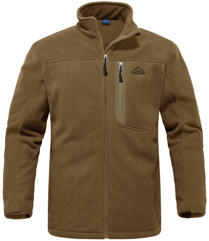 Rdruko Men's Fleece Jackets Full Zip Lightweight Outdoor Hiking Jackets