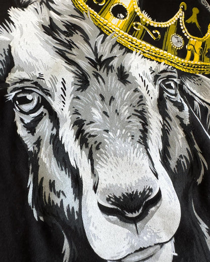 G.O.A.T. | Greatest of All Time Champion Tee Shirt, Goat Fantasy Sports Champ Joke Humor T-Shirt for Men Women