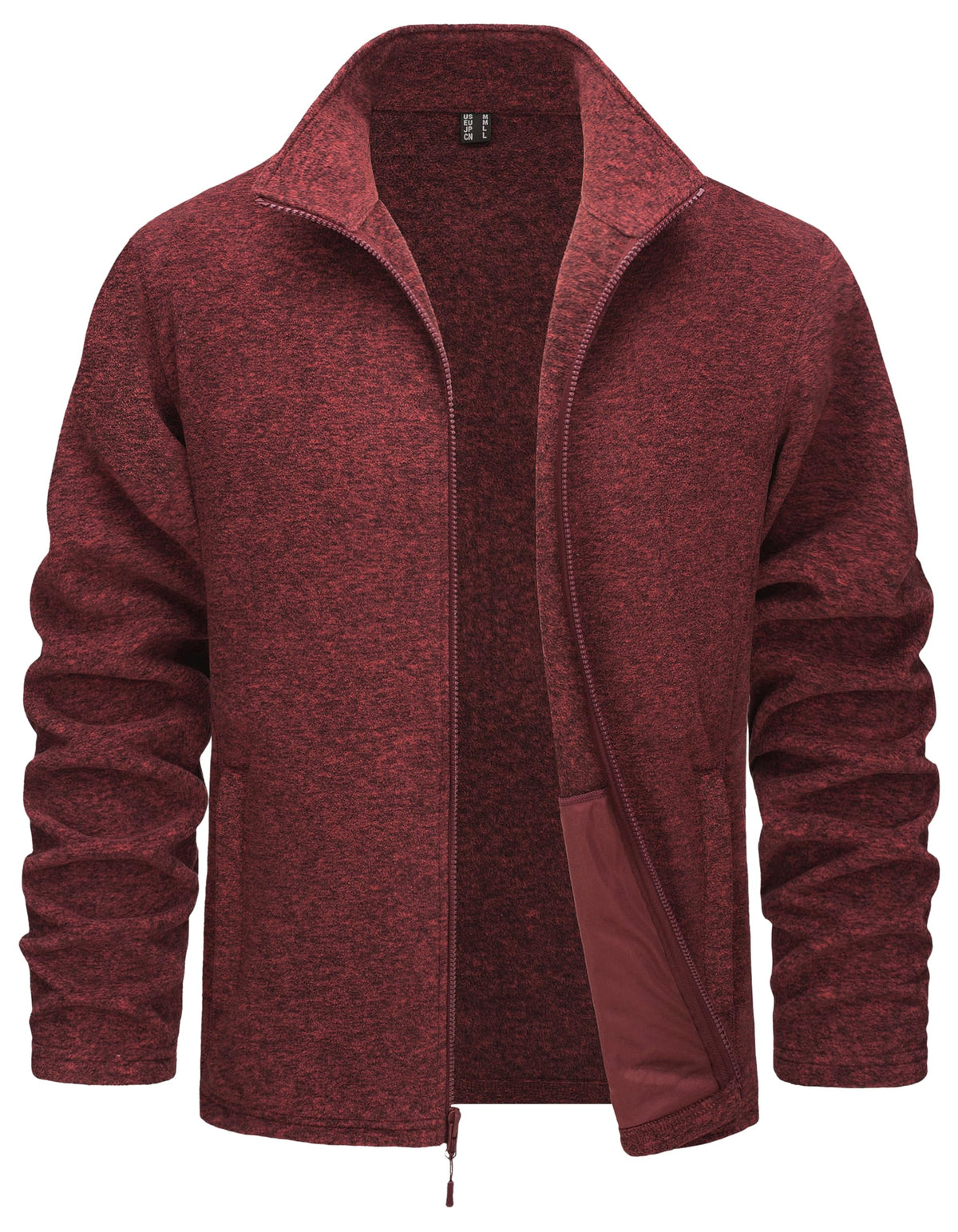 TACVASEN Men's Fleece Jackets Full Zip Casual Winter Warm Coat with Pockets