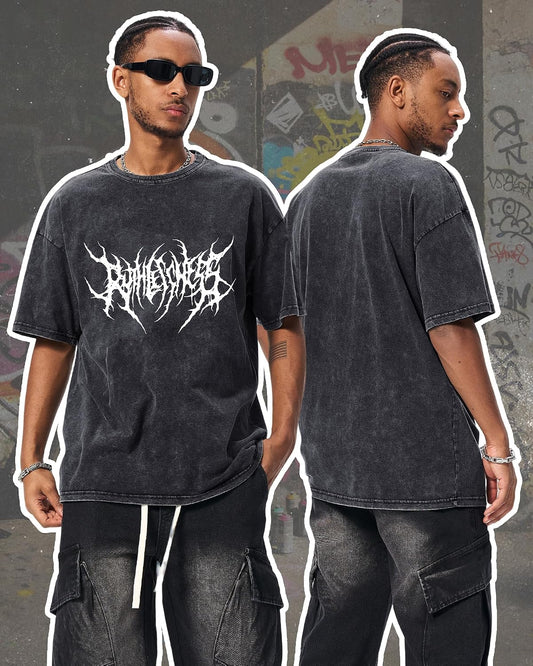 BAPHITY Mens Streetwear Crew Neck Cotton Graphic T Shirt