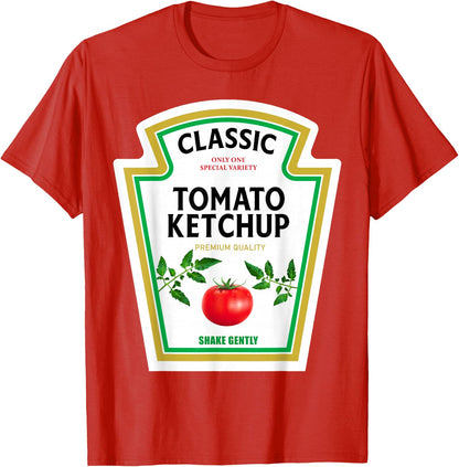 Ketchup 2026 Halloween Matching Costume Family Condiments T-Shirt