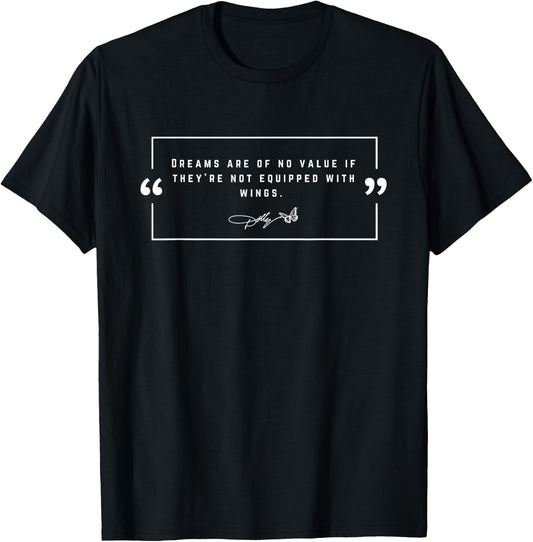 Dolly Parton Dream with Dolly T-Shirt - Unisex-Adults, Black, Small, Short Sleeve, T-Shirt